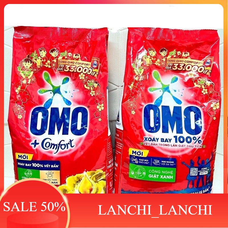 Bột Giặt Tay Omo 5,7kg/5,3kg Hương Comfort Giặt thơm dịu nhẹ - Shop Siêu thị lan chi