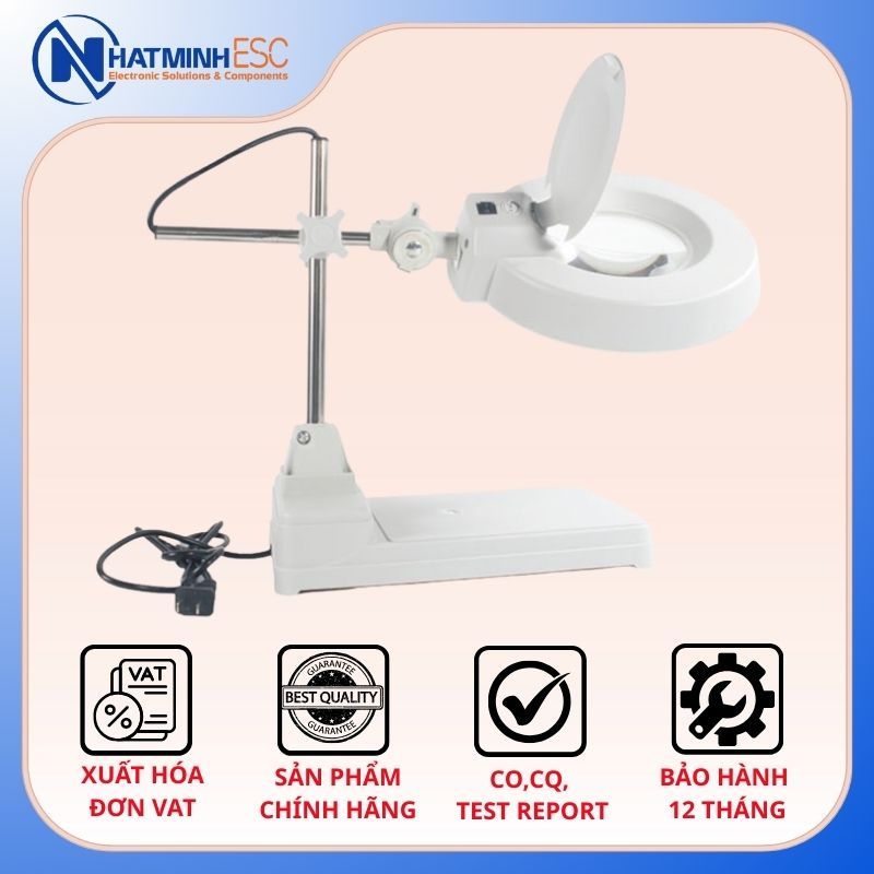 Kính lúp để bàn LT-86B 30X đèn LED thấu kính trắng (quang học)