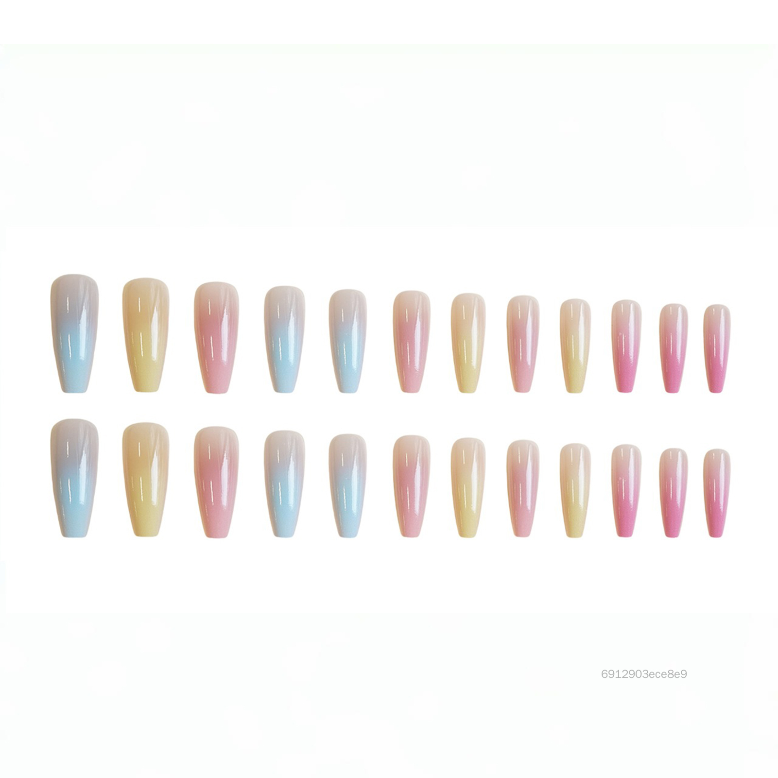 Bộ Dụng Cụ Bấm Dài Lên Móng Tay Cho Nữ Macaron Glossy Press on Nails Cho Bộ Làm Móng Tay DIY Tại Nhà DBS-VN