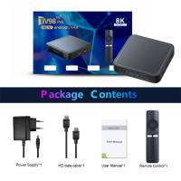 [100% ของแท้] จัดส่งตอนนี้ กล่องทีวี TV98 PRO Android 14 รองรับภาษาไทย 8K พร้อมหน่วยความจำ 8+128GB และ MONOMAX