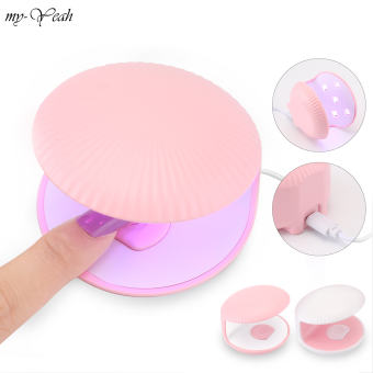Myyeah Dụng cụ bảo dưỡng làm móng tay Sơn gel bóng khô nhanh cầm tay đèn soi móng USB hình dạng vỏ sò Mini 5 đèn LED 18W 5 Máy Sấy Móng LED