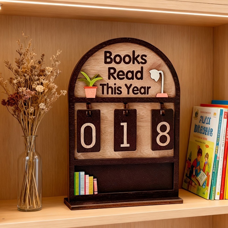Annual Reading Count Display, Student and Teacher Bookshelf Decorations, Reading Challenges, and Gifts for Book Lovers