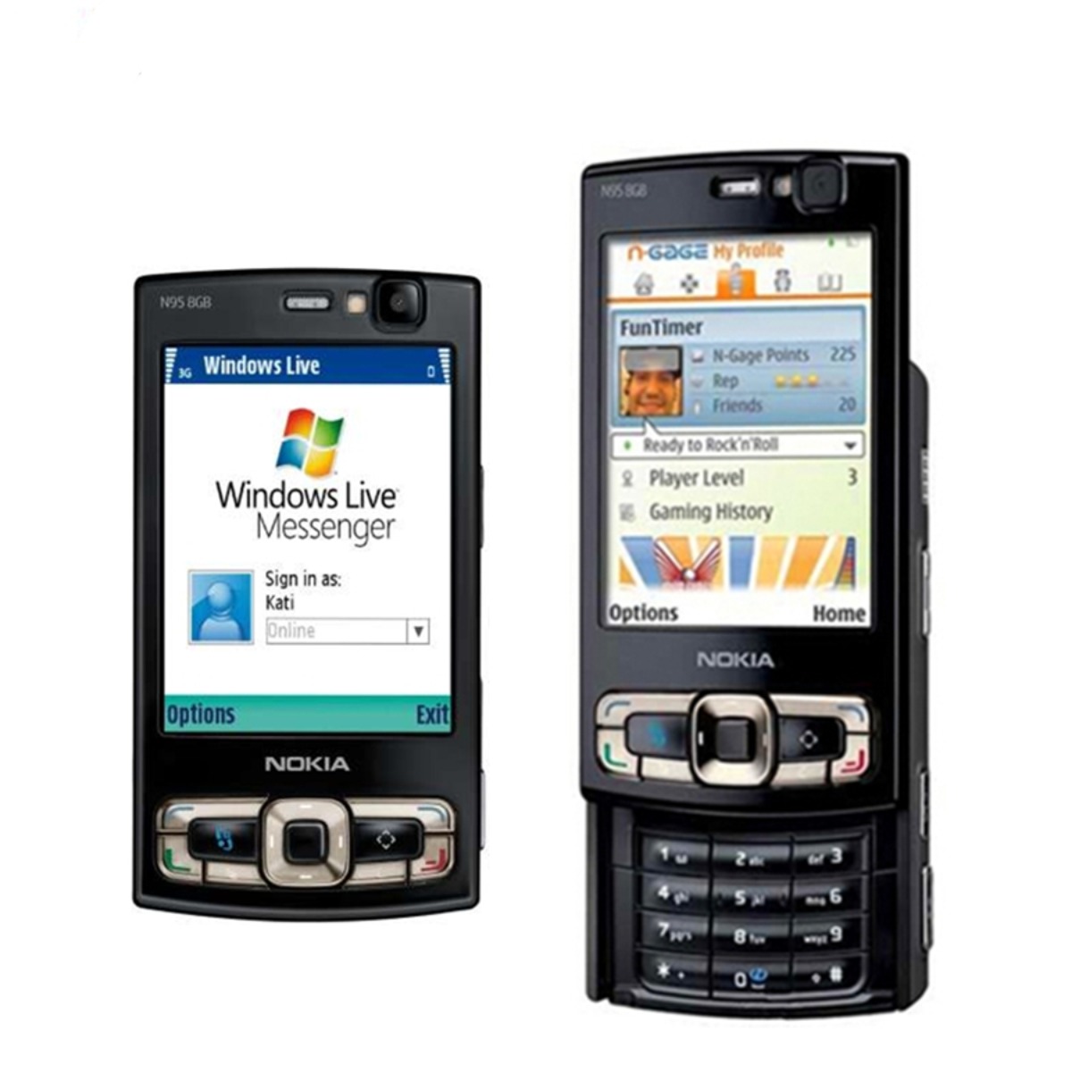 Nokia N95 8Gb Mobile Phone, Unlocked, 3g, 2.8-Inch Screen, 5Mp Camera, with Bluetooth Slide Keyboard. ราคา 1,800 บาท*ส่งฟรี