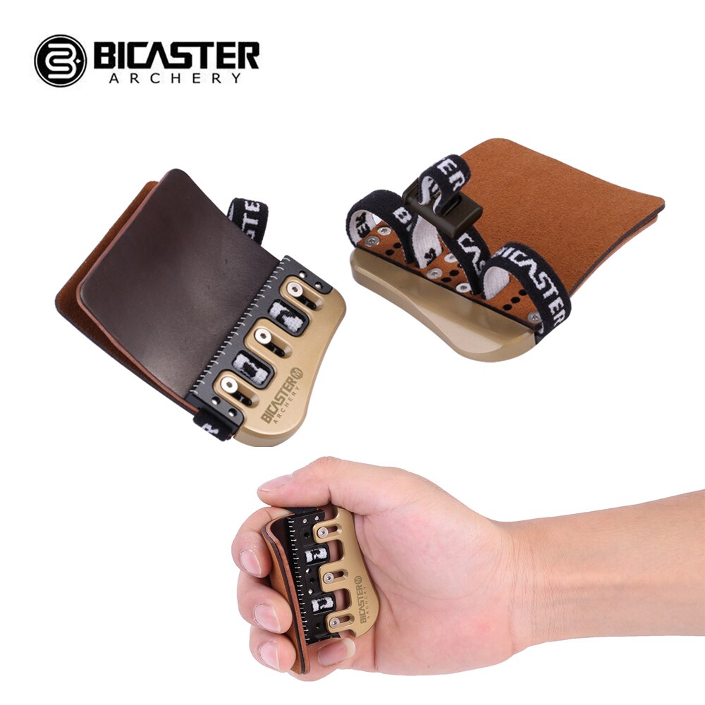 Bicaster Barebow Finger Tab Cordovan Leather + Brass Plate Archery Finger Guards ราคา 2,501 บาท*ส่งฟรี