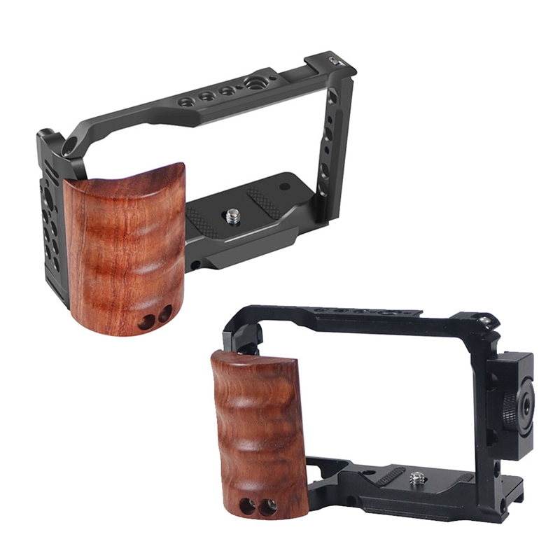 GO Auto-Camera Cage Rig Quick Release Plate Stabilizer Rig Protective ZVE10 DSLR Camera Video