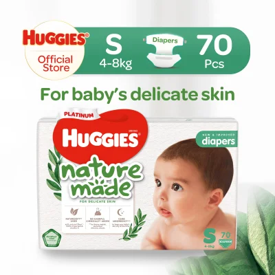 Huggies Platinum Naturemade Diapers S 70pcs
