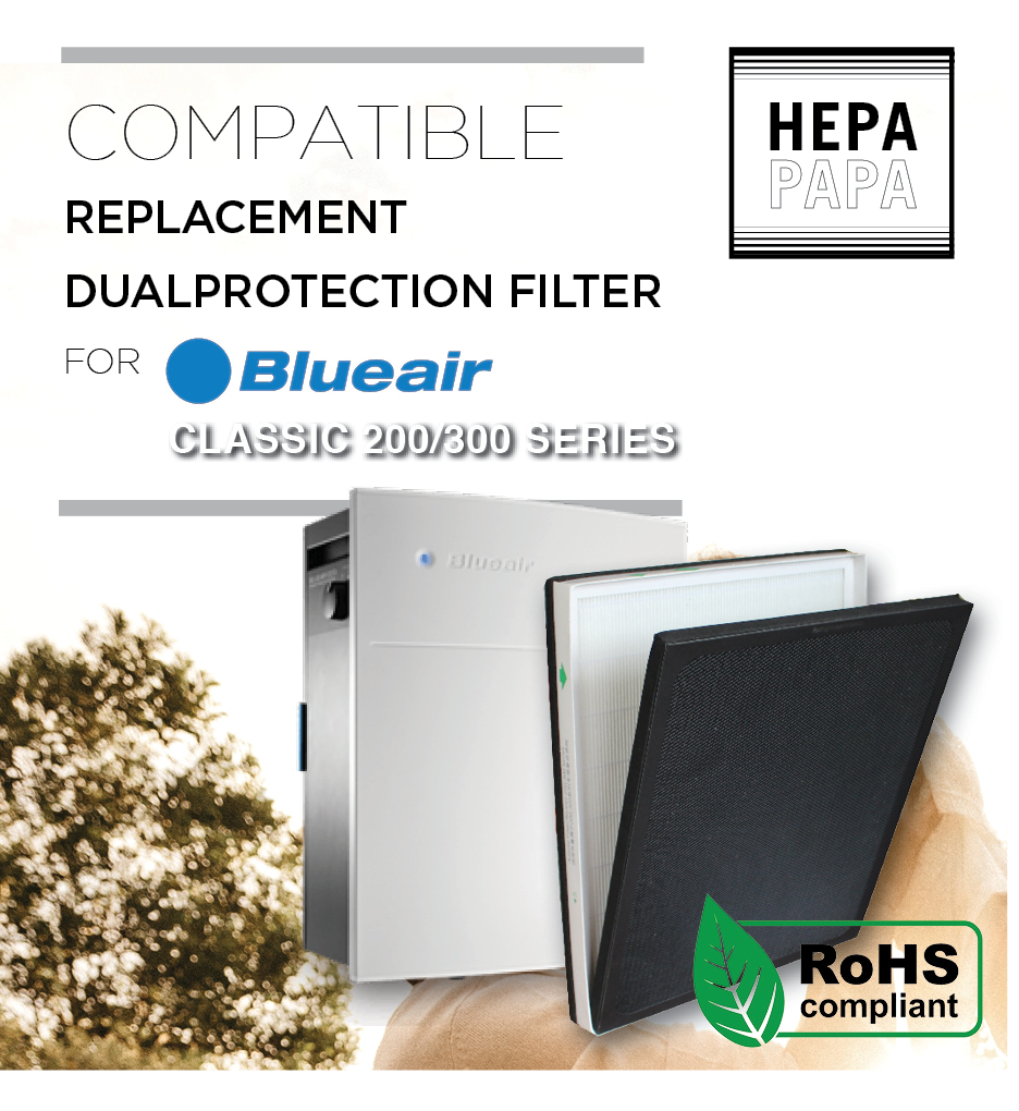 Blueair 201/203/270E/303 Blueair 200/300 Series Air Purifier Compatible