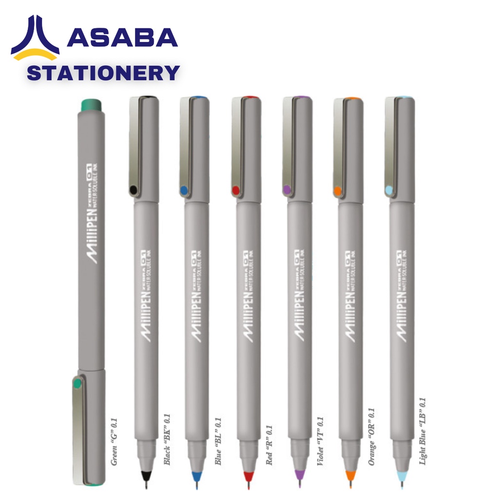 Asaba Stationery - Pen/Bulpen/Pulpen/Fineliner Zebra Milipen - 01