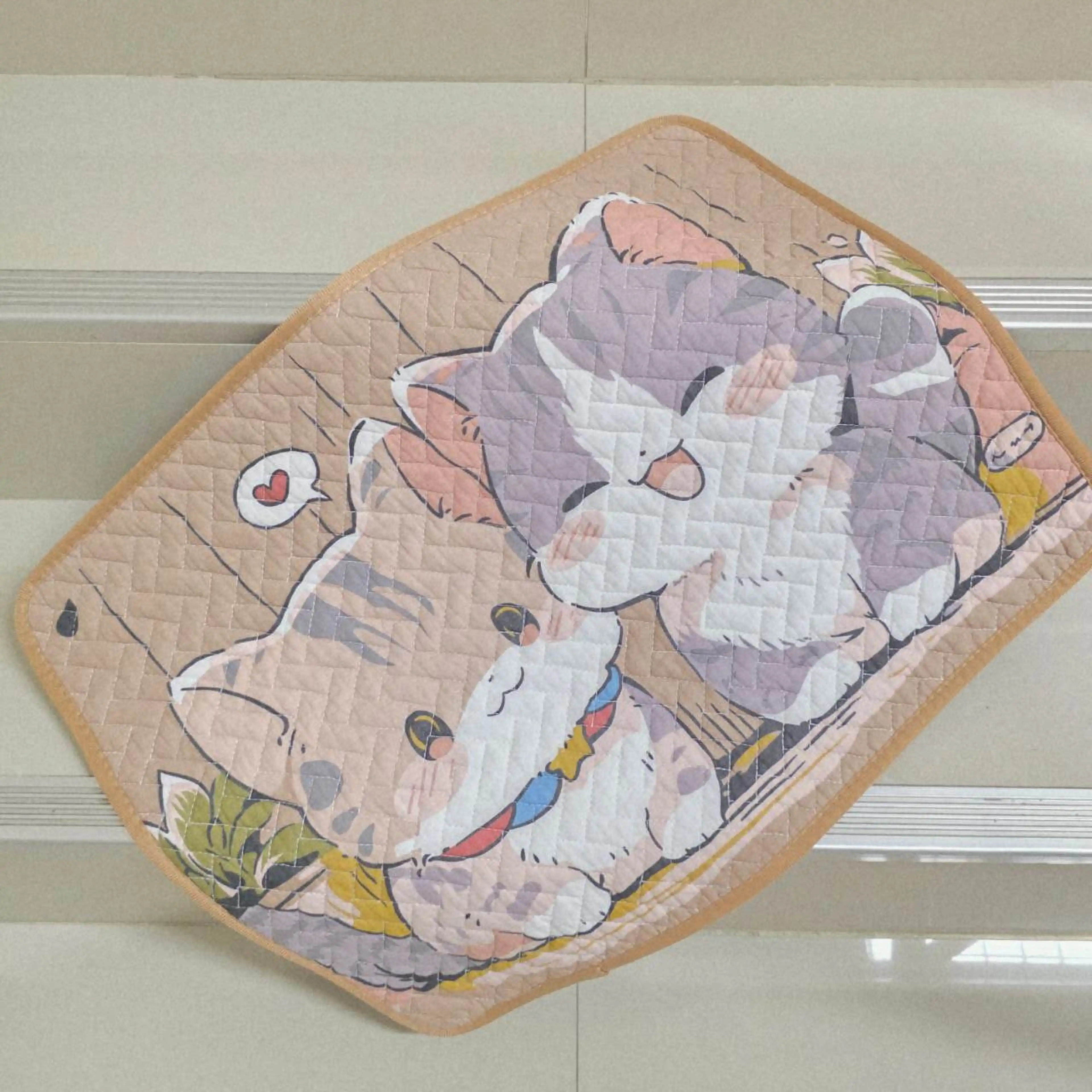 Doormat 40*60cm Vintage Water-Absorbent Floor Mat in Front of the Bathroom Bathroom Doormat