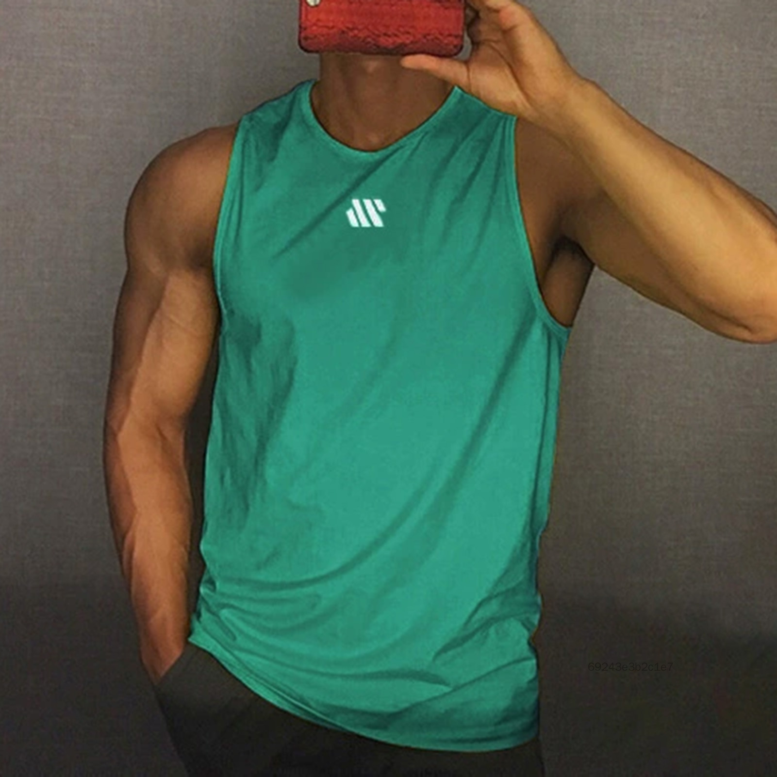 Áo Sơ Mi Không Tay Tập Luyện Cho Nam Thể Thao Thể Hình Thông Thường Tập Gym Áo Sơ Mi Không Tay Dành Cho Nam Giới Năng Động Người Yêu Thể Hình eWalker-VN - 4