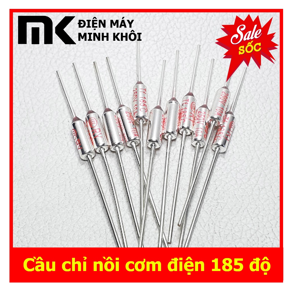 Cầu chì nồi cơm điện 10A 185 độ loại tốt