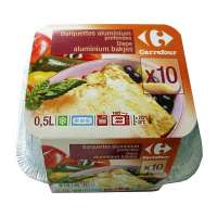 Carrefour Deep Aluminum Tray - 0.5 L