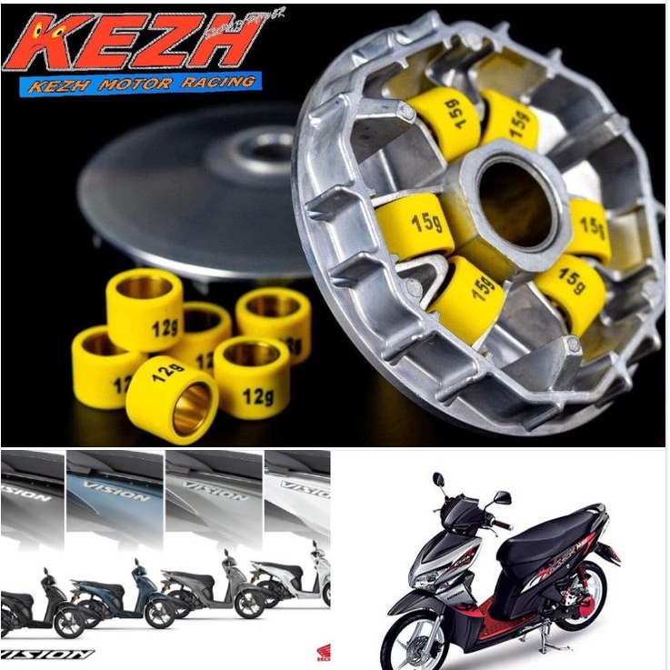 Bi nồi kezh-rc tay ga honda 110cc ab110 / beat 110 / vision vòng bi 9 _15 gram