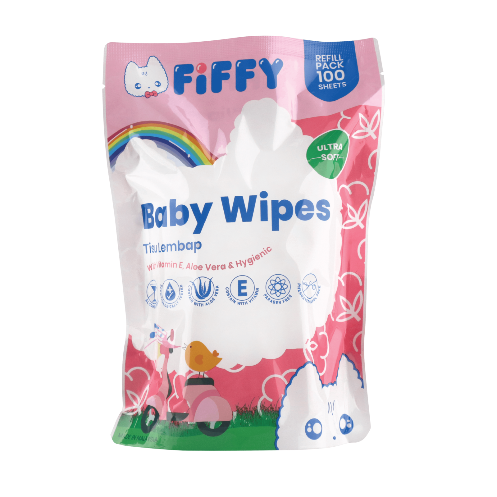 FIFFY BABY ULTRA SOFT WIPES (REFILL PACK) TISU BASAH (98-924)