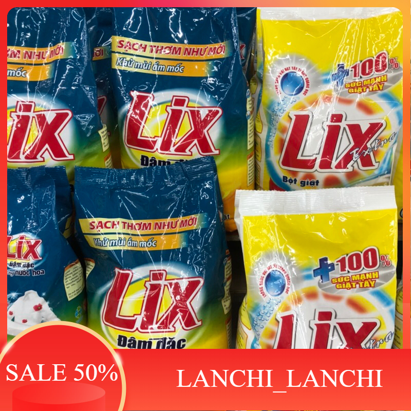 Bột giặt LIX extra hương chanh 5.5kg, hương nước hoa 5,5kg