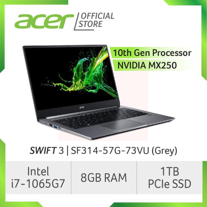 Acer Swift 3 SF314-57G-73VU (Grey) NEW Thin and light laptop with LATEST 10th gen Intel i7-1065G7