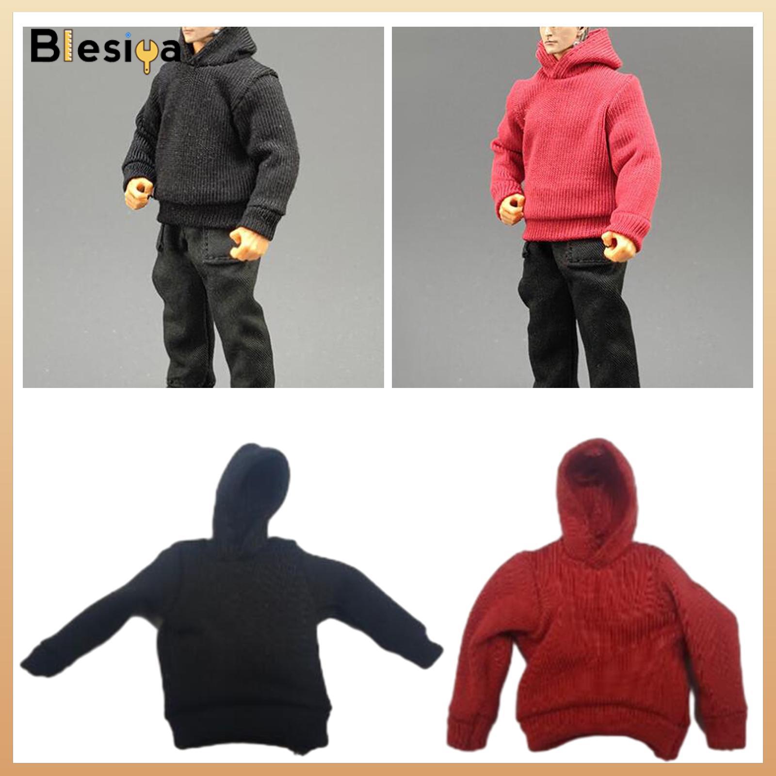 ตุ๊กตาผ้านุ่ม ตุ๊กตาของขวัญน่ารัก Blesiya 1/18 Scale Hoodie Miniature Clothing Handmade Doll Clothes