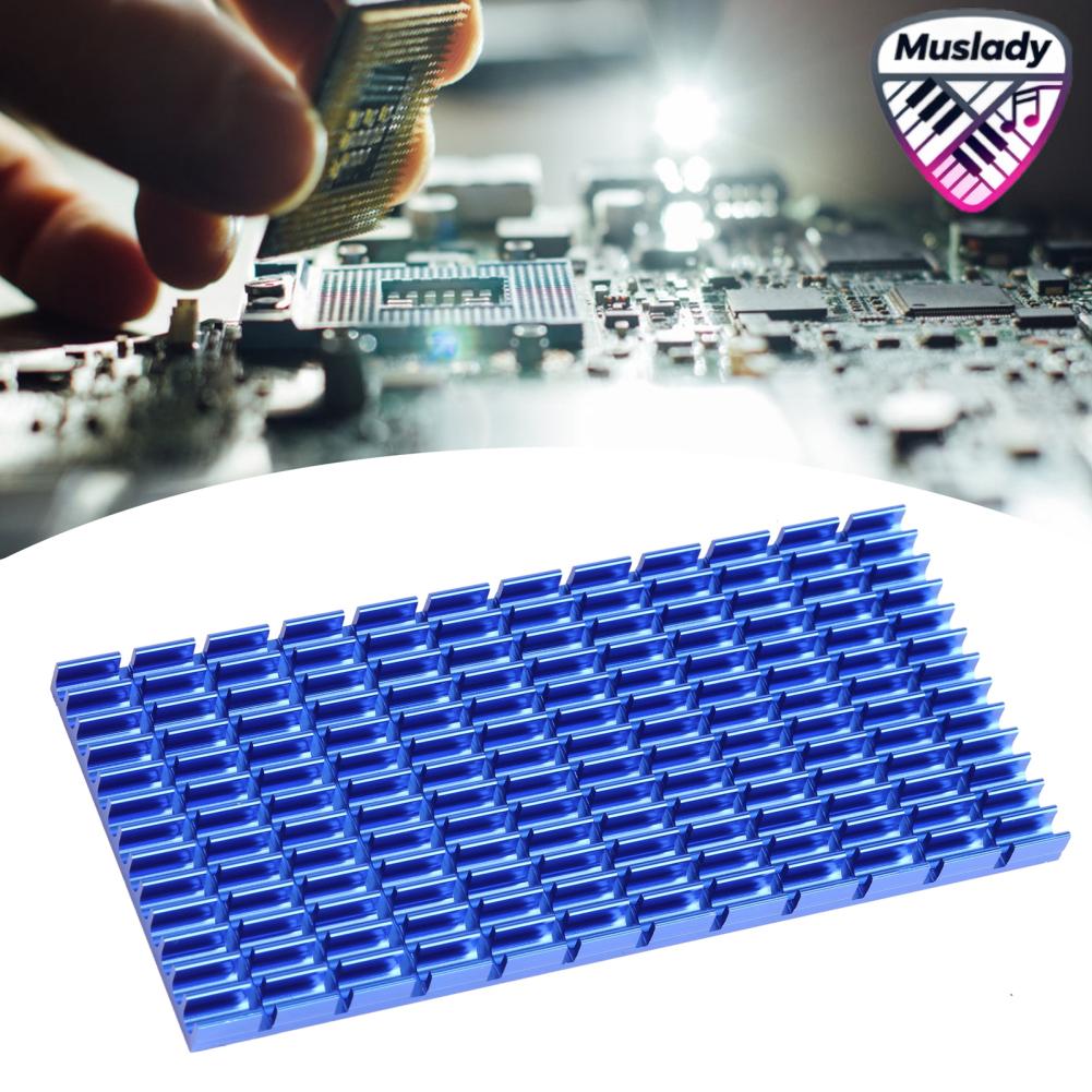 MUSLADY P55 x 6 x 120 แผ่นระบายความร้อนอลูมิเนียมฮีทซิงค์สำหรับ CPU PCB เครื่องขยายเสียง เครื่องใช้ไฟฟ้า ราคา 158 บาท*ส่งฟรี