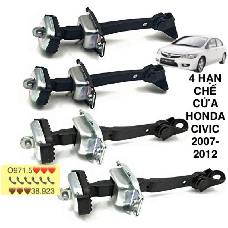 4 HẠN CHẾ CỬA HONDA CIVIC 2006-2012 cao cấp giá tốt 72340SNLT01- 72380SNLT01 – 72840SNLT01 – 72880SNLT01