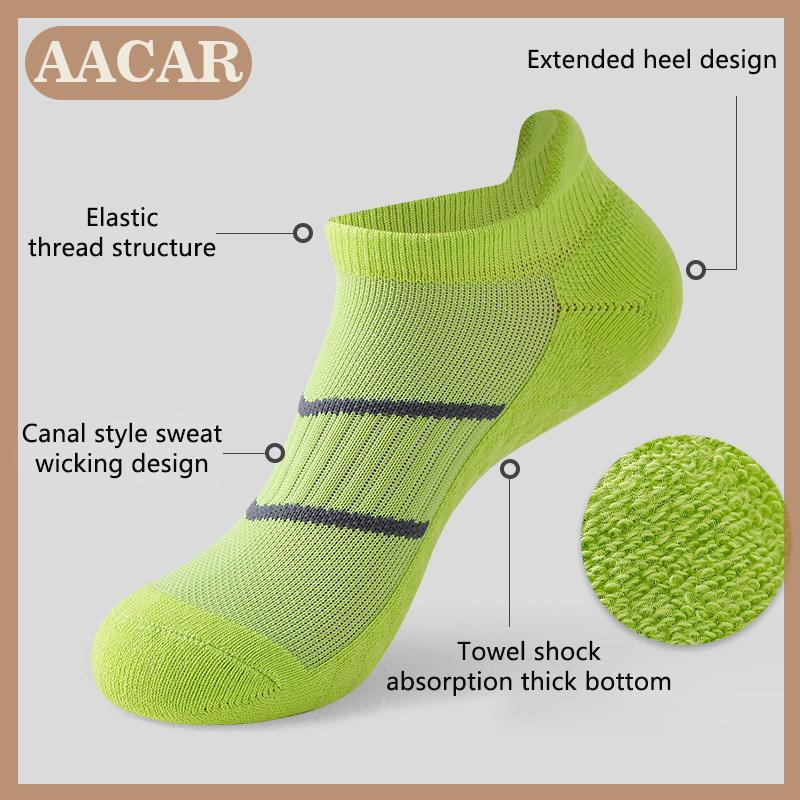 AACAR Người Đàn Ông Phụ Nữ Chạy Vớ Bóng Rổ Thoáng Khí Chống Trượt Thể Thao Đi Xe Đạp Đi Bộ Phụ Nữ Ngoài Trời Vớ Cotton Thể Thao Không Có Mồ Hôi Vớ