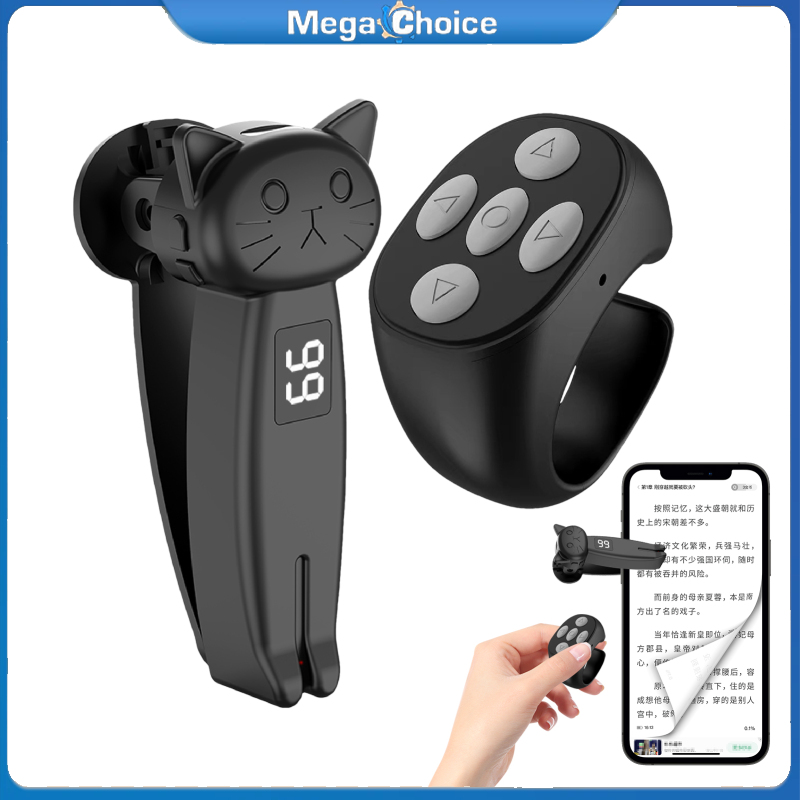 MegaChoice Remote Control Wireless Page Turner Video Scrolling Remote Ring Clicker For Portable Reader Smartphones Tablets ราคา 372 บาท*ส่งฟรี