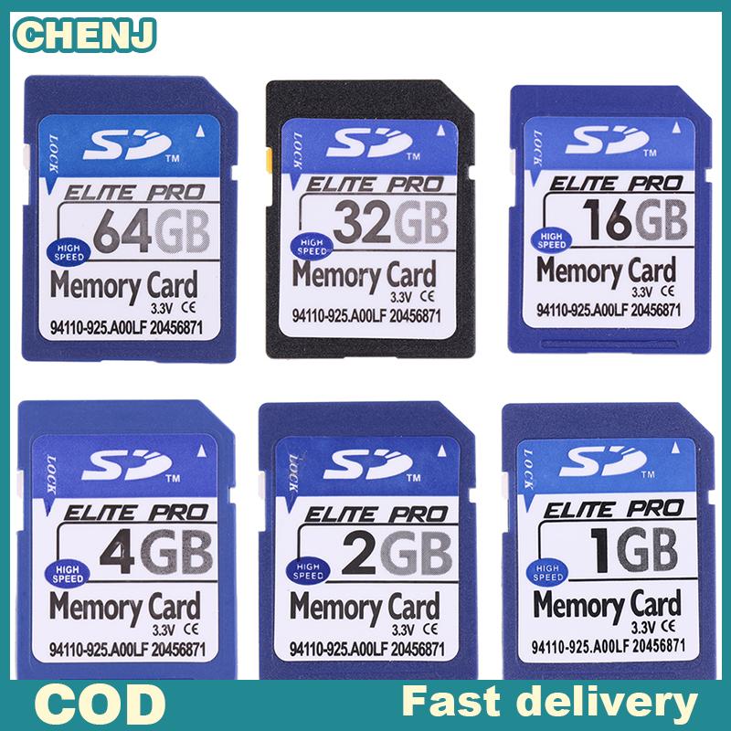CHENJ SD การ์ดหน่วยความจำดิจิตอลแบบปลอดภัยความจุ1GB 2GB 4GB 8GB 16GB 32GB 64GB ราคา 90 บาท*ส่งฟรี