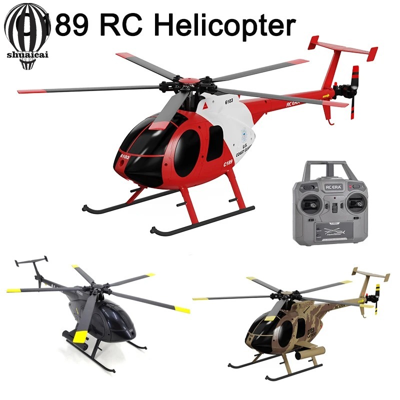 C189 MD500 Remote Control Helicopter 6 Axis Gyroscope RC Helicopter Toys Dual Brushless Motors Airplane Gifts For Boys Girls ราคา 5,476 บาท*ส่งฟรี