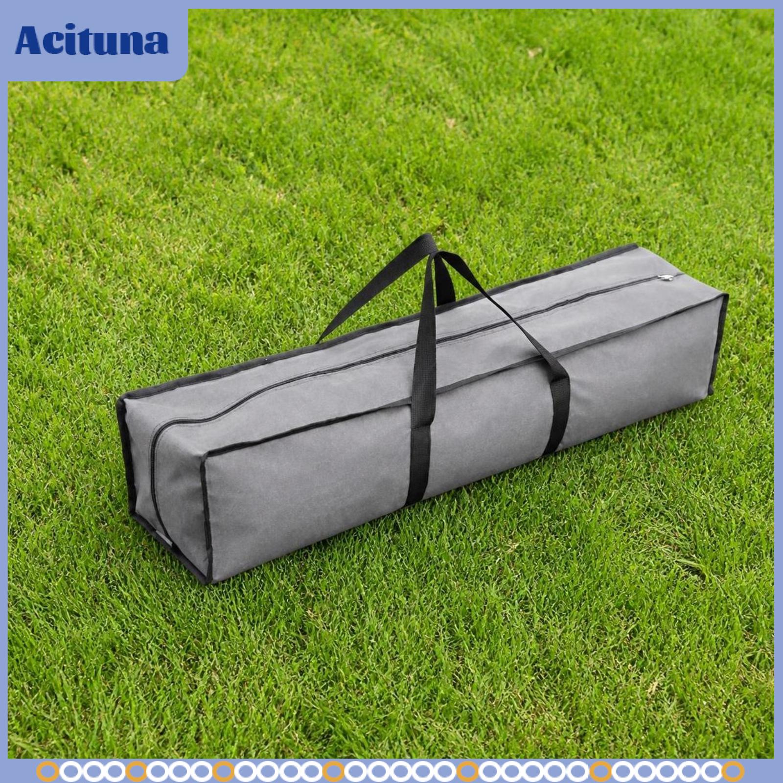 Long Storage Bag with Zipper Heavy-Duty Storage Bag with Handles Tear-Resistant Portable for Campers, Camping