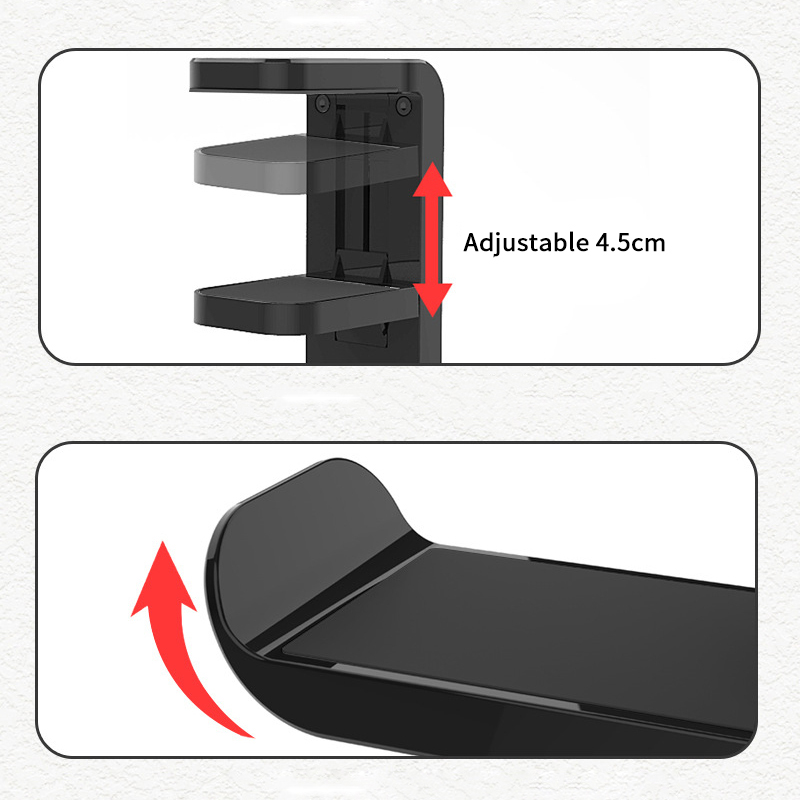 XINGHEC2 Phổ 360 ° xoay tai nghe đứng máy tính để bàn Tai nghe chủ PC chơi Game Wall Mount Bàn Móc áo móc cho tai nghe điều khiển