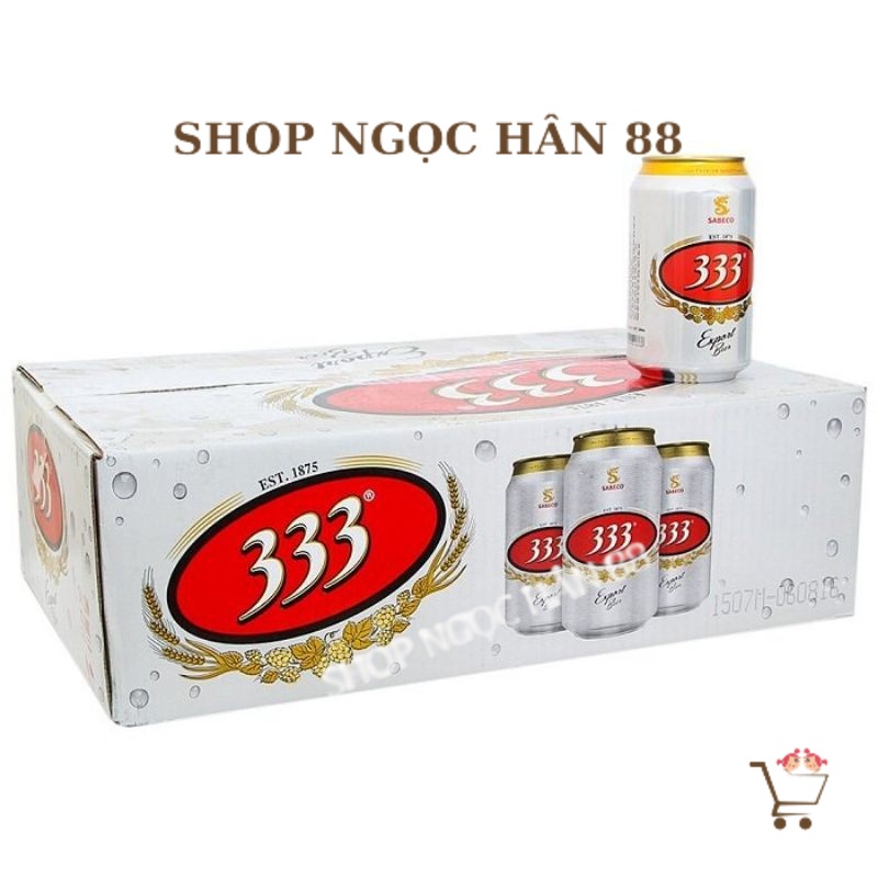 NEW Thùng 24 lon bia 333 330ml (hàng chính hãng)
