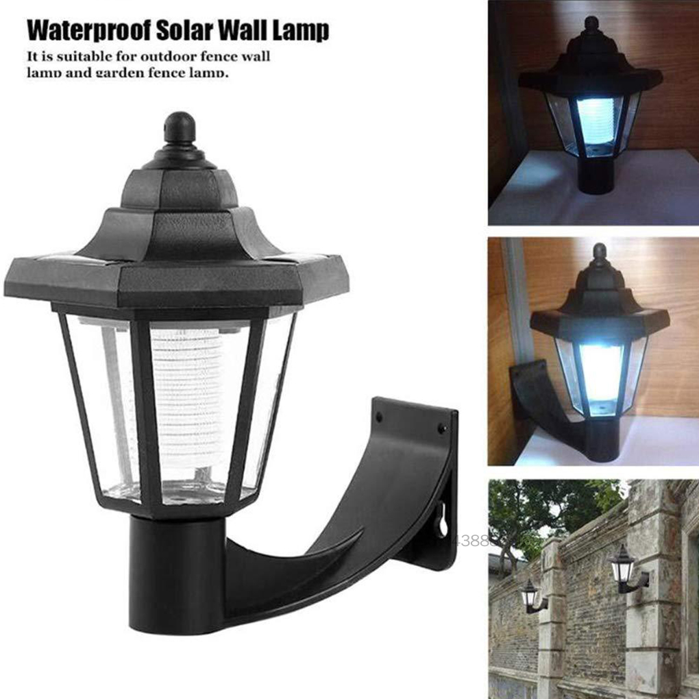 2Pcs Solar Hexangular Lights Waterproof Anti-Corrosion Outdoor LED Lights Led Lights for Bedroom Patio Yard Lawn Garden Lazfly-VN