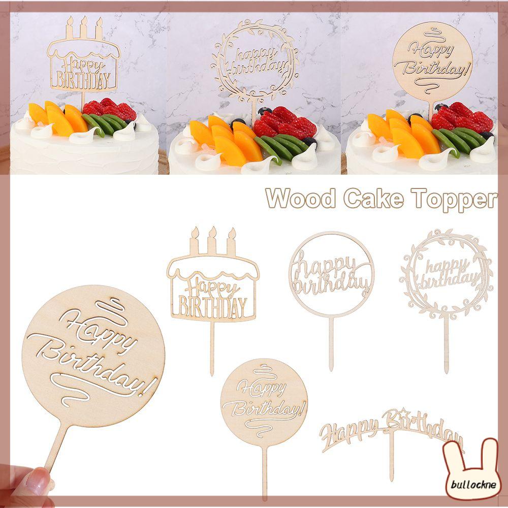 Mr. & Mrs. Wooden Cake Topper Pick Cake Toppers by Kim Stealey | Minted