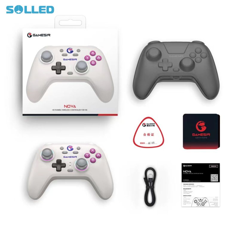 Game Controller Wireless/Wired Handheld Controllers 6-axial Sensor Video Game Stick Compatible For Switch Game Console