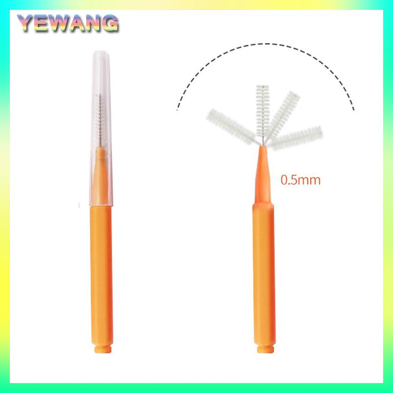 YEWANG 10 cái Đầu vòi hoa sen làm sạch bàn chải lỗ nhỏ công cụ làm sạch chống tắc nghẽn Mini crevice lông cho khoảng cách vòi phun phòng tắm ô tô