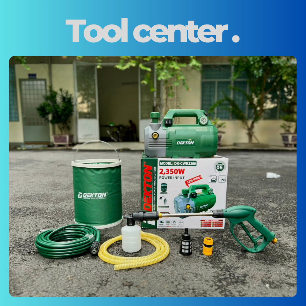 MÁY RỬA XE CHỈNH ÁP 2350W DEKTON DK-CWR2350 CPI CHỐNG GIẬT - ĐẦY ĐỦ PHỤ KIỆN - HÀNG CHÍNH HÃNG