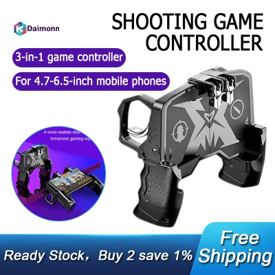 Mobile Game Controller for PUBG/Call of Duty Buttons L1R1 Shooter Joystick Gamepad for iPhone & Android Phone