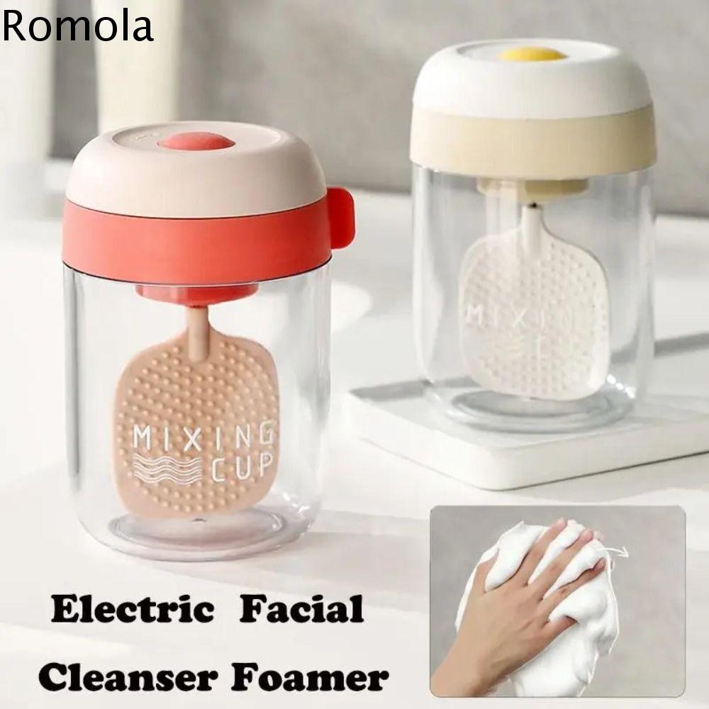 ROMOLA การทำงานแบบไม่สัมผัส เครื่องทำฟองอัตโนมัติ จ่ายอัตโนมัติ คอนเทนเนอร์ความจุขนาดใหญ่ ตู้จ่ายโฟมขนาดเล็ก โฟมเข้มข้น ใช้งานง่าย ทำความสะอาดผิวหน้าแบบตั้งโต๊ะ ใช้ในห้องน้ำ ราคา 159 บาท*ส่งฟรี