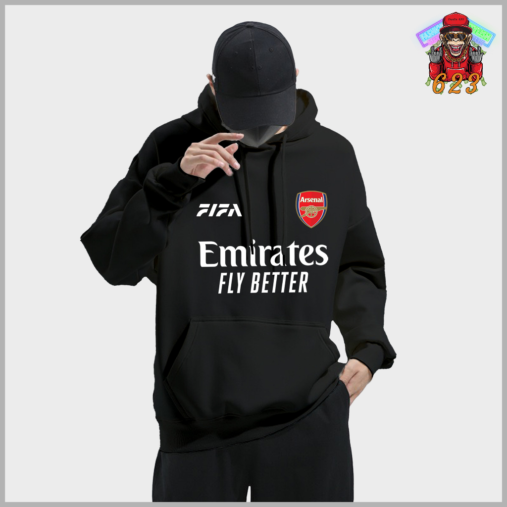 2025 Áo hoodie mới Arsenal X Emirates Fly Better cho nam áo khoác thường ngày áo hoodie nam mới chất
