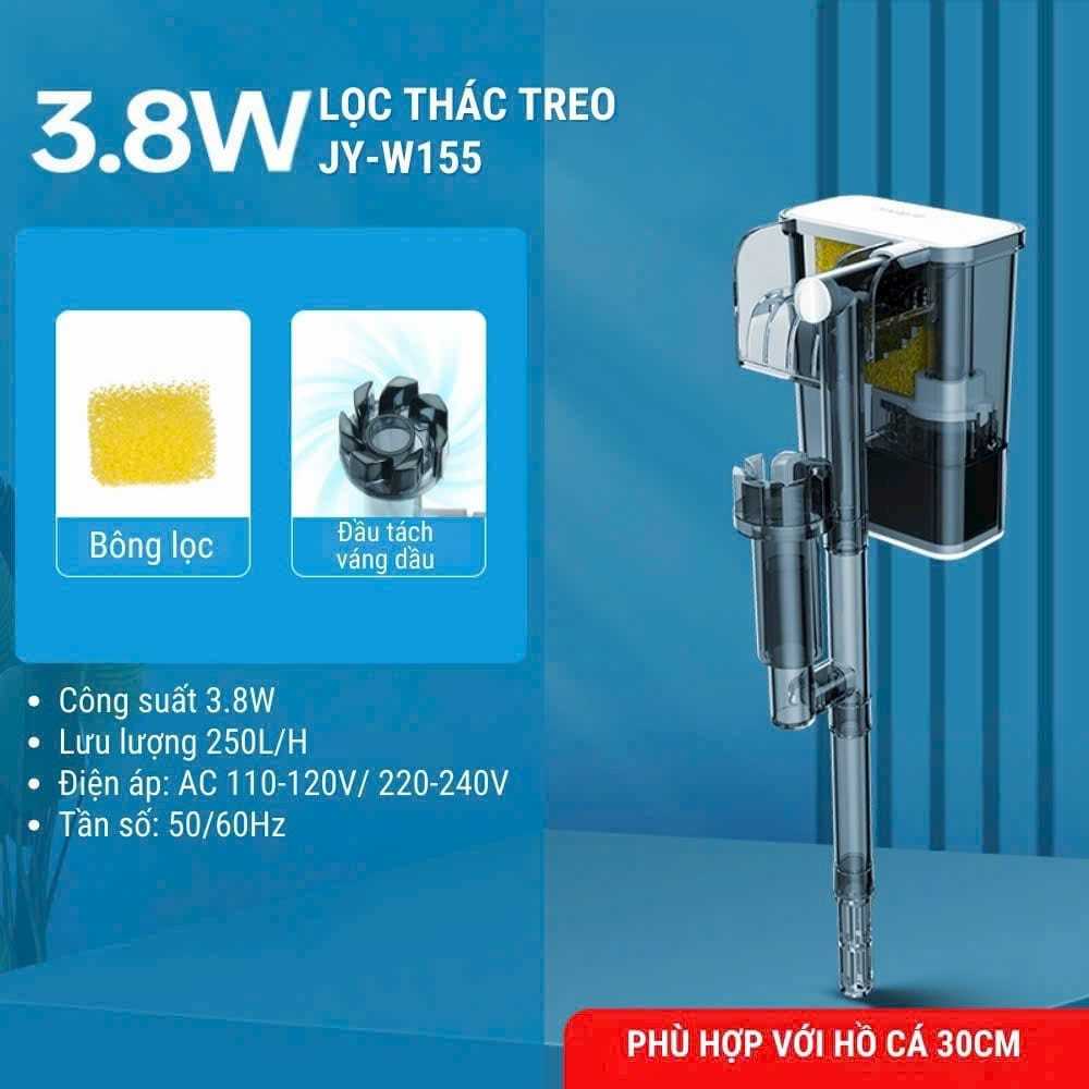 Lọc Thác Treo Bể Cá Cảnh Thuỷ Sinh Jingye JY-W155/255/355 - 2