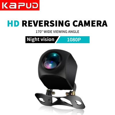 Kapud Car Rear View Camera 4 LED Night Vision Reversing Automatic Monitor Waterproof 170 Universal Wide Angle HD Color Image