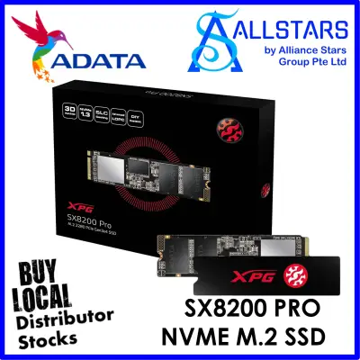 (ALLSTARS : We are Back / Storage PROMO) ADATA 512GB SX8200 PRO / ADATA SX8200 PRO NVME M.2 SSD / PCIe Gen3x4 (Local Warranty 5years with Local Distributor Corbell)