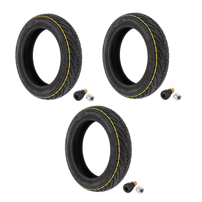 3pcs 10 Inch Tubeless Tire for Max G30 Electric Scooter 60/70-6.5 Front and Rear Tyre Replace Parts