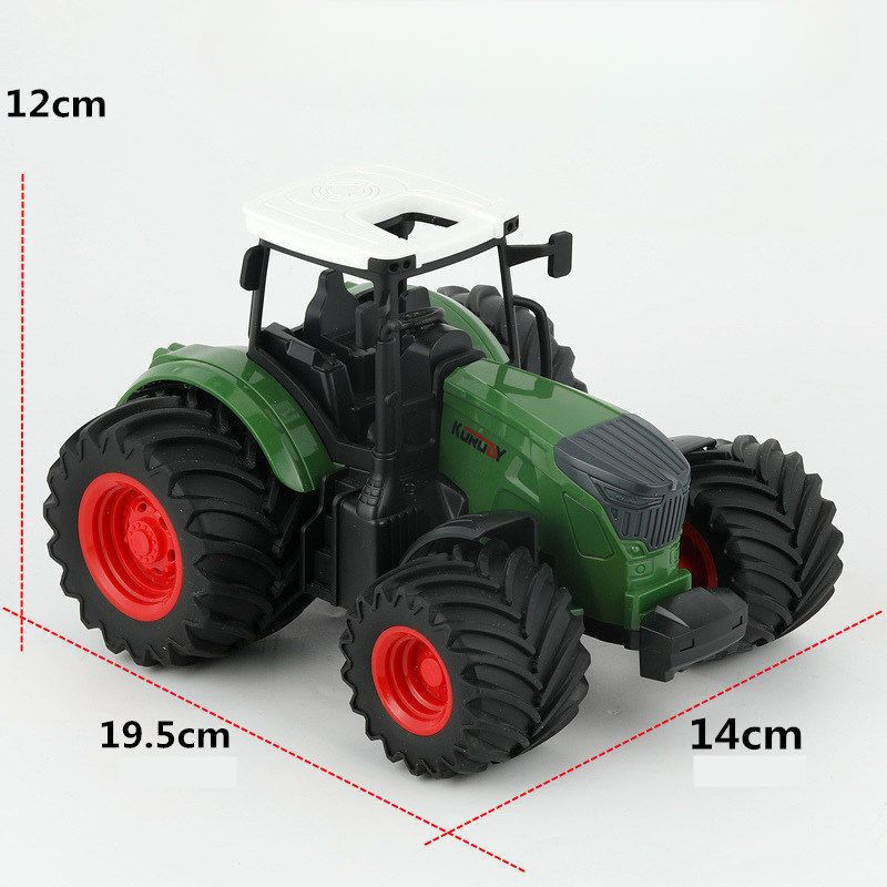 Tractor Toy Car Model Trailer And Accessories Simulation Children's Farmer Car - 3