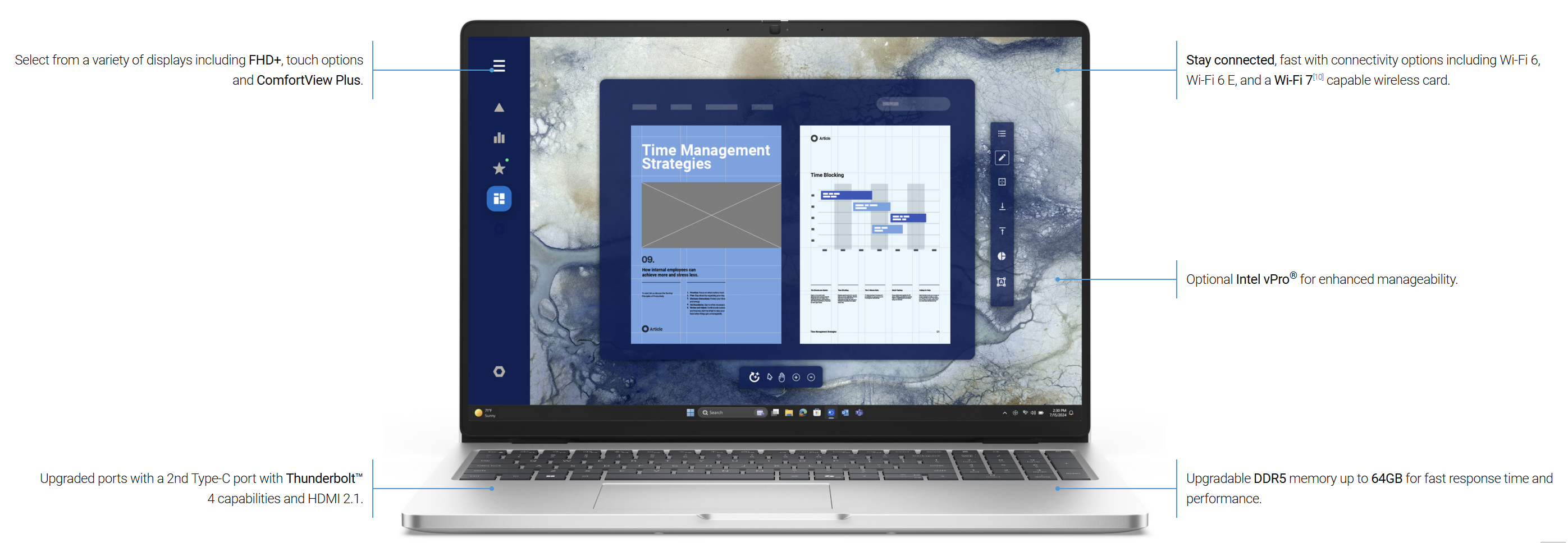 16PRO PC16250-U5235U-16G-512-W11P-3YRS technical feature