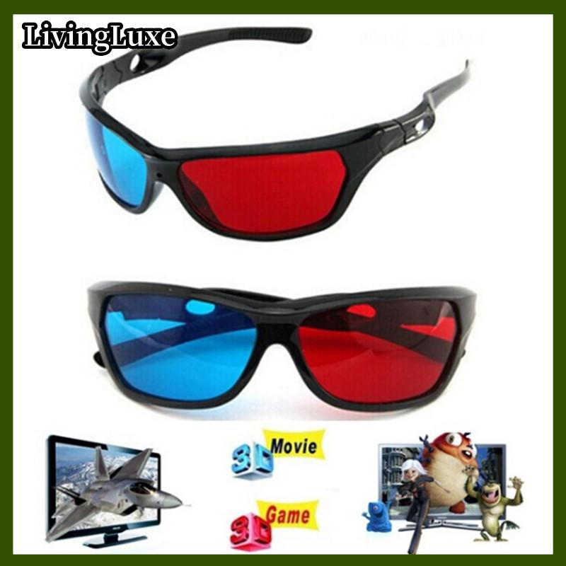 LivingLuxe 3D Glasses Red Blue Black Frame For Dimensional Anaglyph TV Movie DVD Game Presyo  51 Piso*Libreng Shipping