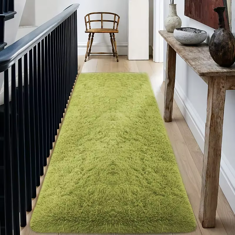（UOOAF） VIKAMA Comfortable Plush Carpet Super Soft And Fluffy Bedroom Bedside Rug Corridor And Hallway Floor Mat Home Decoration