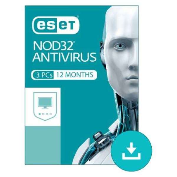 Phần mềm diệt virus ESET NOD32 Antivirus cho 3 PC trong 365 ngày