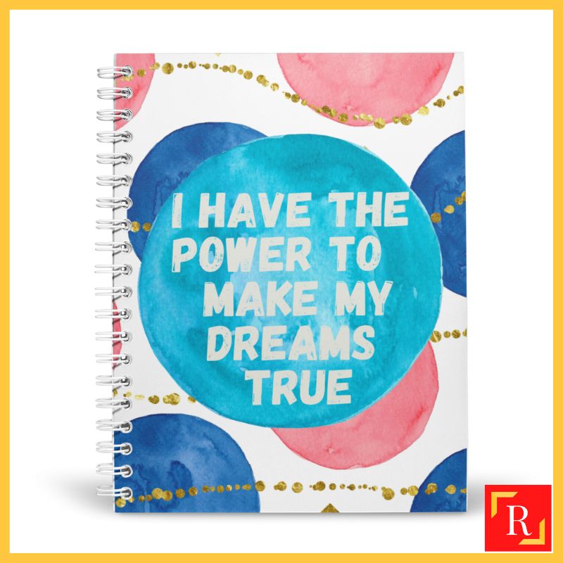 Spiral Notebook/Double Ring Notebook-(A4/A5 | Line/Blank | 80gsm)-Affirmation Quotes 32|ROYCE PUBLISHING