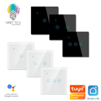 (Local Stock) Smart Switch / Tuya Switch / Smart Home / WIFI Light Switch / Neutral & NON Neutral version