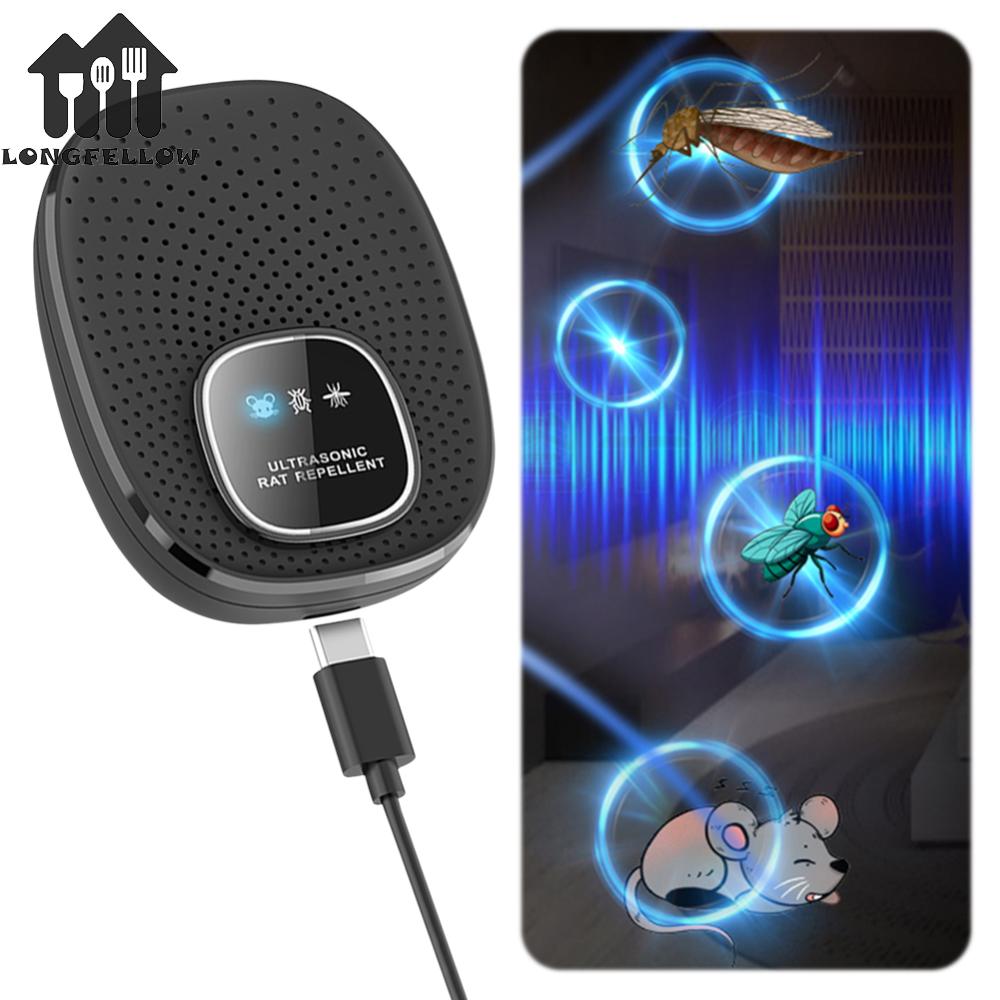 Ultrasonic Pest Repeller USB Mouse Repellent Artifact Multi-Purpose Household Мosquito Killing Tool for Home Office ราคา 152 บาท*ส่งฟรี